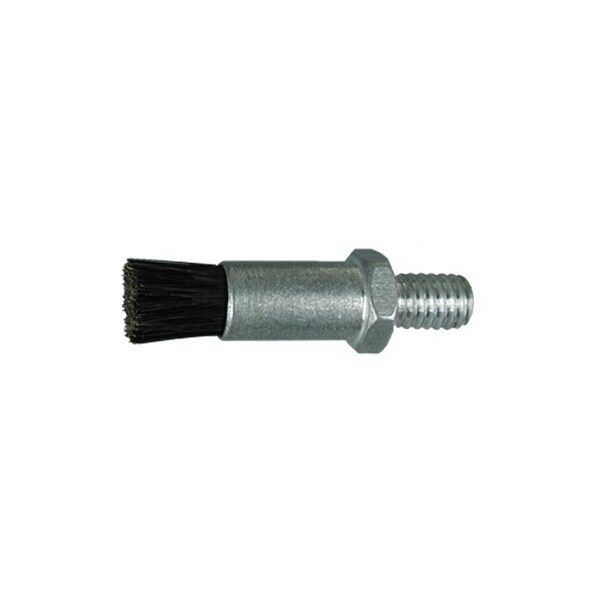 1/4" D Body Goat Hair Fill, .033" Orifice Male Thread Flow Thru Brush